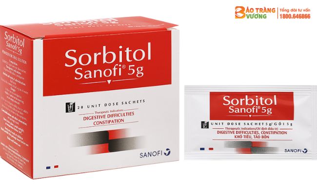 Sorbitol được sử dụng để giảm táo bón không thường xuyên và bất thường