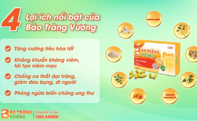 Bảo Tràng Vương - Giải pháp hỗ trợ điều trị hội chứng ruột kích thích